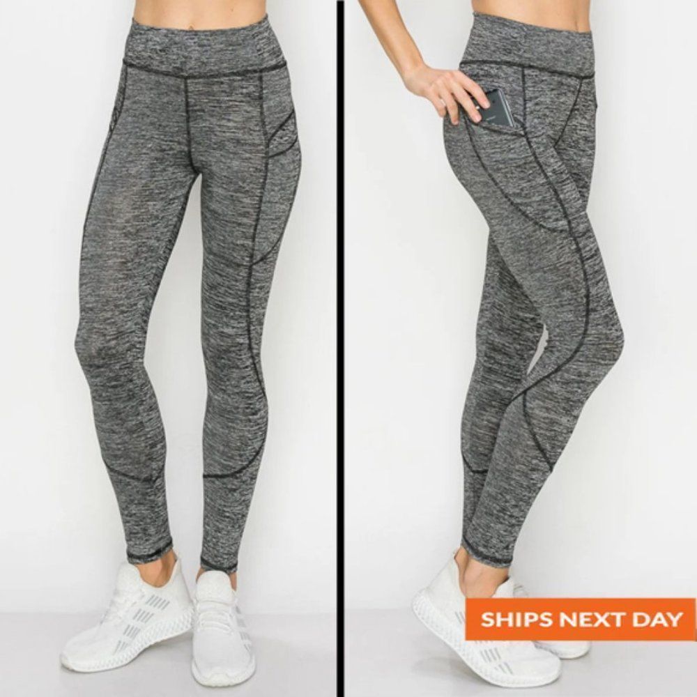Seam Detail Pocket Legging - Everyday Legging - Affordable Legging - Legging